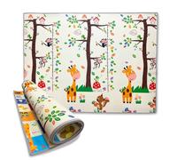 GIODICART Maxi Tappeto Gioco Arrotolabile Primi Passi per Neonati e Bambini cm 200x150, Alto Spessore 1 cm