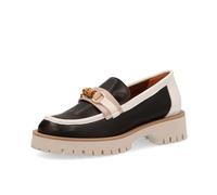 Gioia A. Mocassini in pelle con morsetto in metallo e bamboo