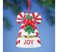 " Gioia " Caramella Bastone Portagioie Ornamento di Natale - Perfetto per