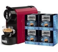 Gioia Macchina Caffè Espresso a Capsule 1200W 20 bar + 64 Capsule Rosso BIALETTI