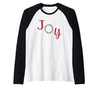Gioia Natalizia con Corona Maglia con Maniche Raglan