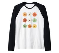 Gioia Pace Speranza Amore Crescere Coraggioso Forte Gentile Calma Maglia con Maniche Raglan