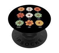 Gioia Pace Speranza Amore Crescere Coraggioso Forte Gentile Calma PopSockets PopGrip Adesivo