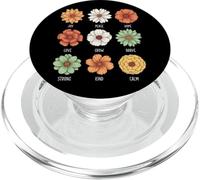 Gioia Pace Speranza Amore Crescere Coraggioso Forte Gentile Calma PopSockets PopGrip per MagSafe
