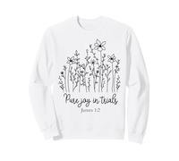 Gioia Pura nelle Prove Uomini cristiani Donne Amano Dio Gesù Felpa