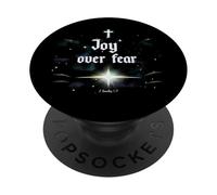 Gioia sulla paura Ispirazione cristiana 2 Timoteo 1:7 PopSockets PopGrip Adesivo