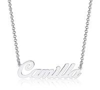 GioiaPura, Collana con Nome in argento sterling 925 rodiato. Prodotto in Italia. Nome Camilla - Collezione Nominum. Idea regalo Laurea | Amicizia | Natale | Compleanno | Cerimonia | Matrimonio | Fes