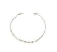 Gioielleria Bucci Bracciale Tennis in oro Bianco 18 kt con Zirconi Bianchi Taglio Brillante