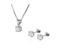 Gioielleria Bucci Completo PARURE Collana E Orecchini Punto Luce in argento 925