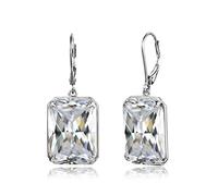 Gioielleria di moda Orecchini da donna Orecchini lunghi vintage con diamanti Gemstone Punk Rettangolo Orecchini gioielli da sposa Stud Set