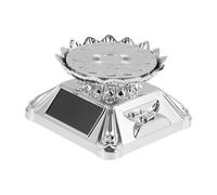 Gioielleria Espositore Alimentato a Energia Solare Giradischi Rotante 360 con Luminosità Luci LED per Anelli Orologio Gioielli Supporto Rotante Display Stand