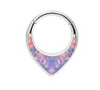 Gioielli a forma di cuore personalizzati del cerchio del naso Gioielli abbaglianti Unico a forma di cuore Ornamento del cerchio per l'uso quotidiano Produttore, Misura unica, come descritto, come
