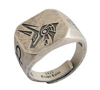 Gioielli ad Anello, s925 Maschi da Uomo reapa ad Anello anubi retrò Gotico, Argento, 8