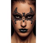 Gioielli adesivi da viso strass effetto pipistrello