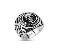 Gioielli Anello Biker Da Uomo IN Acciaio Inox Teschio Ring Nuovo Conveniente