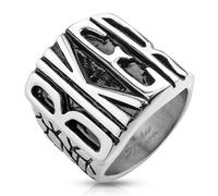 Gioielli Anello Biker Da Uomo IN Acciaio Inox Teschio Ring Nuovo Conveniente