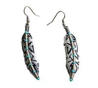 Gioielli antichi Imitazione Turchese Boho Ear Stud Hoop ciondolano Orecchini da Sposa Regalo Colore Argento Elegante e Popolare Convenient Handled