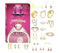 Gioielli Avvento Natale | 24 Giorni Orecchini Pendenti | Calendario Conto Alla Rovescia Bracciale Elegante - Per Donne Mamme Amanti Della Studenti Regalo Festa Attività Familiare