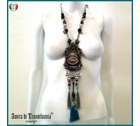 gioielli bigiotteria donna collana pendente catena perle nappe brand matrioska