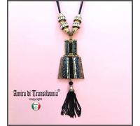 gioielli bigiotteria lusso collana donna pendente collier cristalli di swarovski