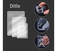 Gioielli Borsa Auto Guarnizione Plastica Cerniera PVC Trasparente Fedi Orecchini