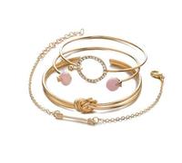 Gioielli, Braccialetti, bracciali, Set di Quattro Pezzi, Raffinati e Regolabili Practical Treatment