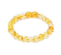 Gioielli Bracciali Ambra per Lui e per Lei, Bracciali con Perline in Vera Pietra Naturale 8 mm, Ottima Idea Regalo - 15 cm Rubinetti per la casa