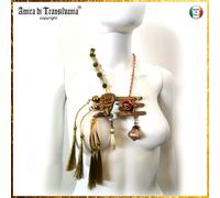 Gioielli Collane Pendente Pendaglio Amuleto Talismano Art Nouveau Donna Fiore