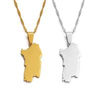 Gioielli Con Ciondolo Patriottico Per Donna Uomo, Italia Sardegna Ciondolo E Collana Colore Giallo/Bianco Alla Moda Italiano Sardegna/Sardegna Gioielli Gioielli Hip Hop Regali Per Ragazze, Bianco, 45