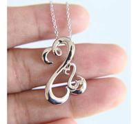 Gioielli da donna alla moda, eleganti, in tinta unita, senza pietre, in argento, a forma di cuore aperto, con doppia Jane, lucidati a specchio, regalo per la fidanzata di San Valentino, in argento 9