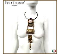 Gioielli da Donna Collana Bambola Art Deco Pendente Belle Epoque Macchina Epoca