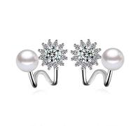 Gioielli da donna in argento sterling 925, nuovi gioielli con perle simulate, alla moda temperamento semplice, esagramma stella