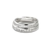 Gioielli da uomo e donna, gioielli in argento Sterling 925, con giuramento regolabile, popolare, per coppia, unisex, sorella di San Valentino, Réglable, Argento Sterling S925, Nessuna pietra preziosa
