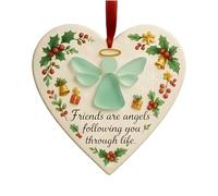 Gioielli dell'amicizia per donne, amiche, cuore, amicizia, albero di Natale, decorazione per il giorno del Ringraziamento, festa di compleanno, vacanze, inverno, festa del libro, sorella