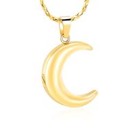 Gioielli di cremazione per cenere, luna, urna, collana in acciaio inox Memorial Lockets Keepsakes gioielli per ciondolo di cenere - Kit di riempimento