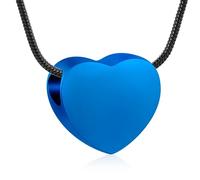 Gioielli di cremazione per ceneri - Cuore Ciondolo Memorial Urna Collana Cenere Supporto Acciaio Inox Personalizzato Keepsake