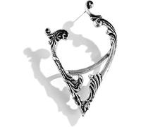 Gioielli di Halloween Donne Argento Colore Polsino Dell'orecchio Orecchino Punk Fata Elfo Clip Orecchio Senza Piercing (Sinistra) Deft è stato elaborato