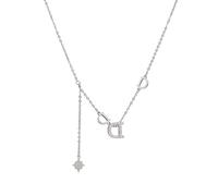 Gioielli di lusso delle donne degli accessori del collo della collana della nappa dell'alfabeto per uso quotidiano