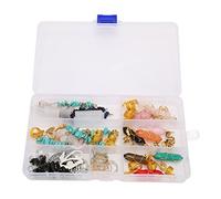 Gioielli Dreadlock per capelli Ciondoli per capelli in cristallo 40 pezzi Accessori per capelli in stile multiplo per mostre fotografiche di matrimoni per feste Pietre naturali