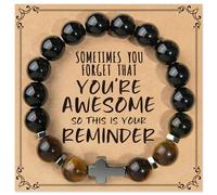 Gioielli e biglietti regalo ispiratori per donne, braccialetti Sometimes You Forget You're Awesome, regalo per la festa della mamma, regalo unico per mamma, figlia, ragazze adolescenti, sorella