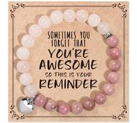 Gioielli e biglietti regalo ispiratori per donne, braccialetti Sometimes You Forget You're Awesome, regalo per la festa della mamma, regalo unico per mamma, figlia, ragazze adolescenti, sorella