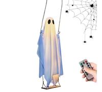 Gioielli Ghost - Decorazioni di Halloween, luci, simili a Schwinggeister, TerrassgeDeko con illuminazione | Grande decorazione di Halloween con telecomando per l'albero da giardino della casa ex