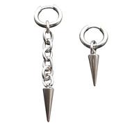 Gioielli gotici orecchini a dente grunge rock accessorio fascino cerchio per le donne punk coreano moda orecchino a cerchio, Misura unica, come descritto, come descritto