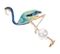 Gioielli in Lega Donne Boutonniere Anklets Pearl Party Flamingos Spettame Divertenti Tree Rhinestone Corce Corsage Le Sue Decorazioni Nuziali per Leni in bavani Blu