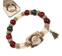 Gioielli Natalizi Da Donne Bracciale regolabile con perline alla per le
