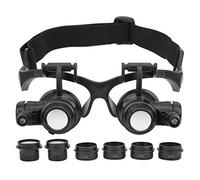 Gioielli Nicchia di vetro LED LED 8 LENSE INTERCHANGICE 10x 15x 20x 25x Numini per la fascia binoculare per orologi per la riparazione di orologi intaglia