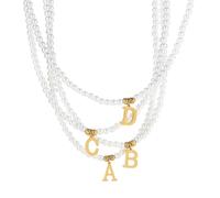Gioielli Nuove Lettere 2025 Lettura Pendant Iniziale Nome Fai -da -Te Nome simulato Perle Collane per Perle per Perla per Pearl Woman Choker GIETTLE Cosa con Accessori Che Creative TRENDE