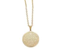 Gioielli Nuovo 2025 Corano Round in Acciaio Inossidabile Ciondolo Arabo God Messenger Collana per Donne Musulmani islamici Allah Amulet con per Te Accessori Crea Creativa alla Moda
