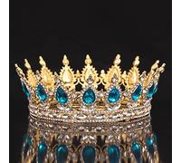Gioielli per capelli corona diademi per le donne vintage sposa tiara corona per donna moda copricapo ballo matrimonio fotografia diademi corone corone gioielli per capelli accessori 6