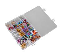 Gioielli per Capelli per Trecce Accessori, Bobina per Capelli e Dreadlocks Perline 278 Pezzi Anelli per Gioielli in Lega e Legno per Capelli Clip con Scatola per la Decorazione e